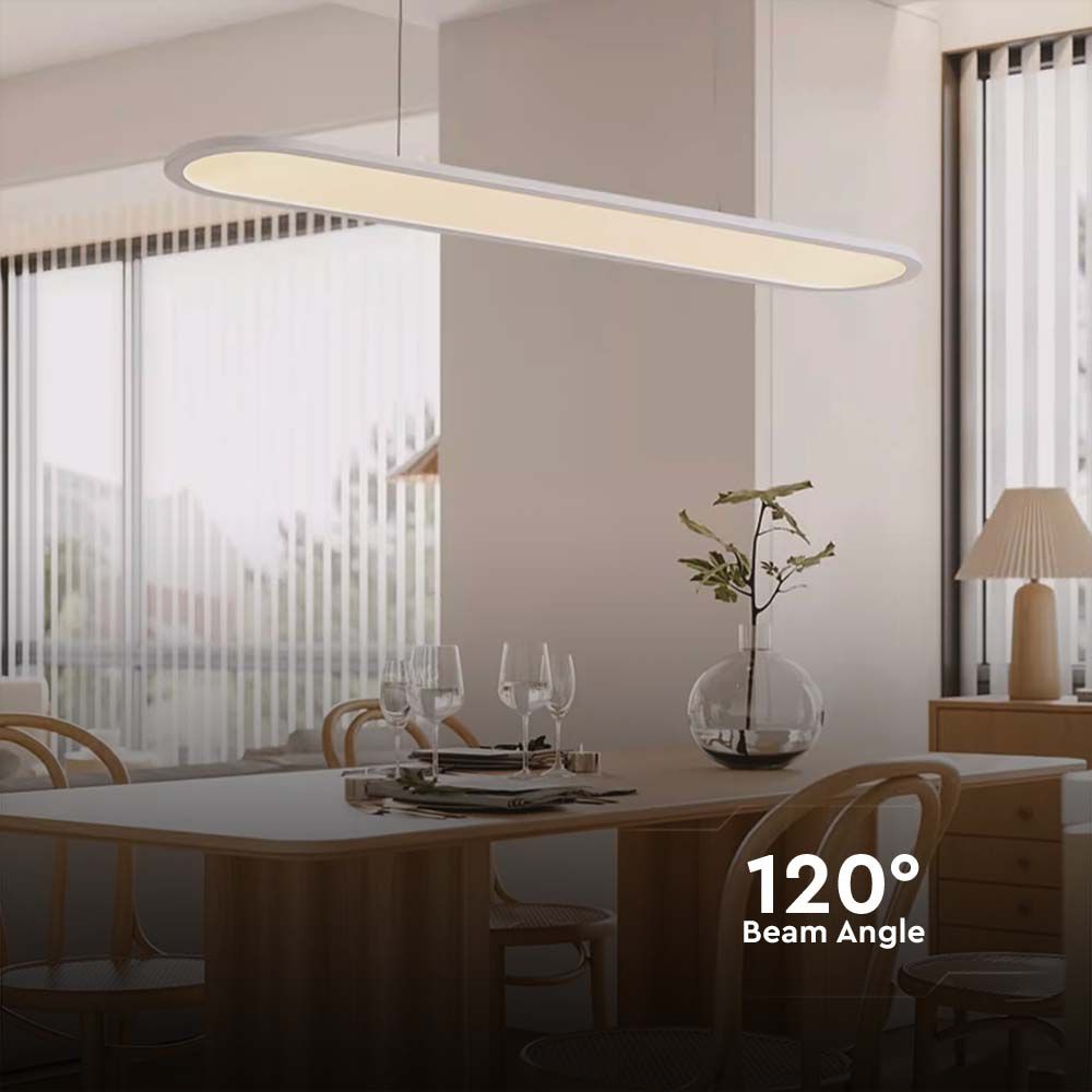 Lampa wisząca LED (80*100CM) / Barwa: 4000K / Obudowa: Biała