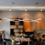 Lampa wisząca LED (120*100CM) / Barwa: 3000K / Obudowa: Biała