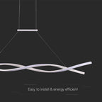 Lampa wisząca LED (120*100CM) / Barwa: 3000K / Obudowa: Biała