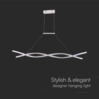 Lampa wisząca LED (120*100CM) / Barwa: 3000K / Obudowa: Biała