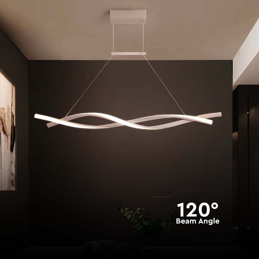 Lampa wisząca LED (120*100CM) / Barwa: 3000K / Obudowa: Biała