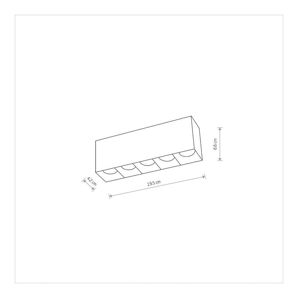 Nowodvorski Lampa downlights natynkowa MIDI LED 20W 50/60Hz - Aluminium lakierowane - Biały II 10052