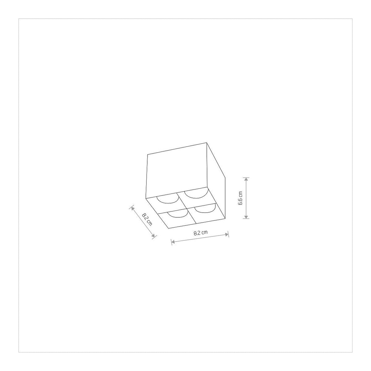 Nowodvorski Lampa downlights natynkowa MIDI LED 16W 50/60Hz - Aluminium lakierowane - Czarny I 10054