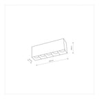 Nowodvorski Lampa downlights natynkowa MIDI LED 20W 50/60Hz - Aluminium lakierowane - Czarny I 10055