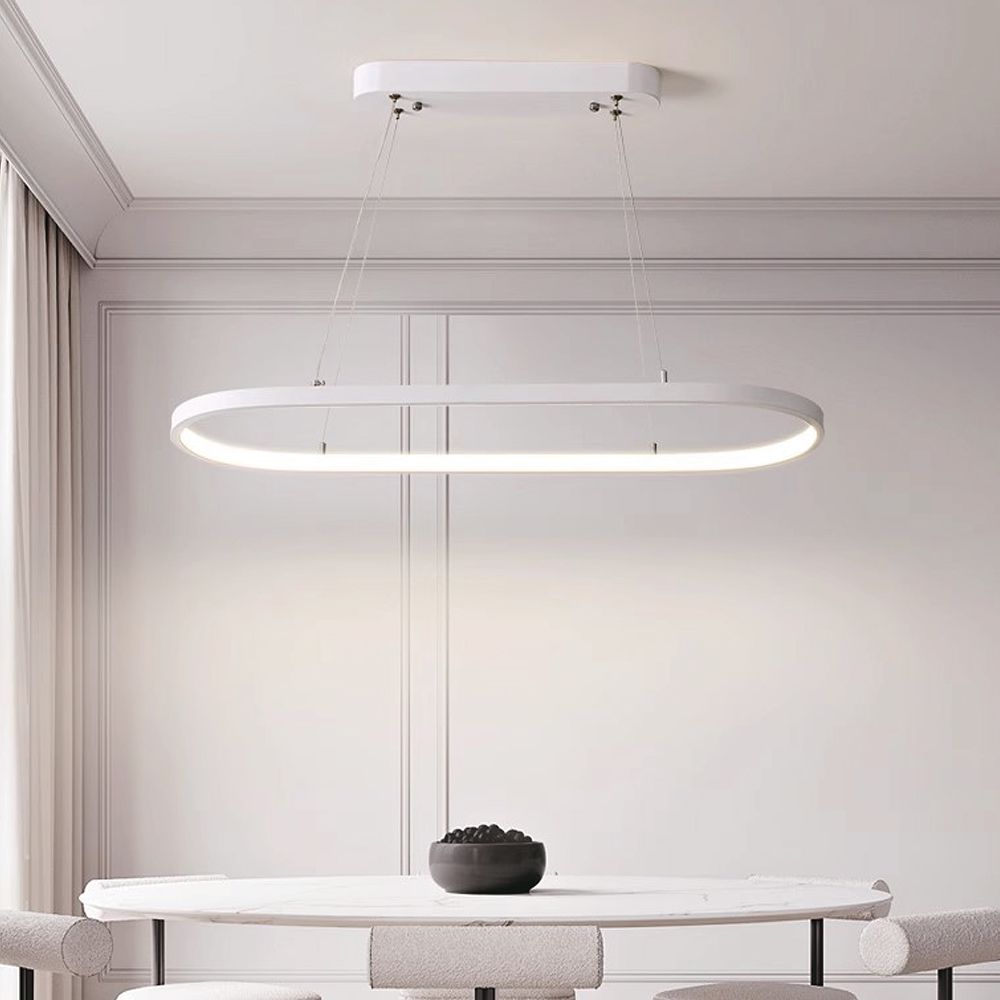 Lampa wisząca LED (80*20*100CM) / Barwa: 4000K / Obudowa: Biała