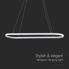 Lampa wisząca LED (80*20*100CM) / Barwa: 4000K / Obudowa: Biała