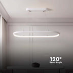 Lampa wisząca LED (80*20*100CM) / Barwa: 3000K / Obudowa: Biała