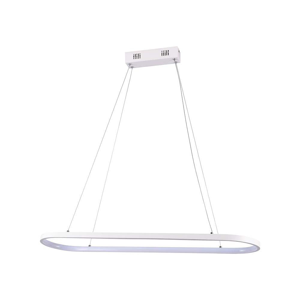 Lampa wisząca LED (80*20*100CM) / Barwa: 3000K / Obudowa: Biała