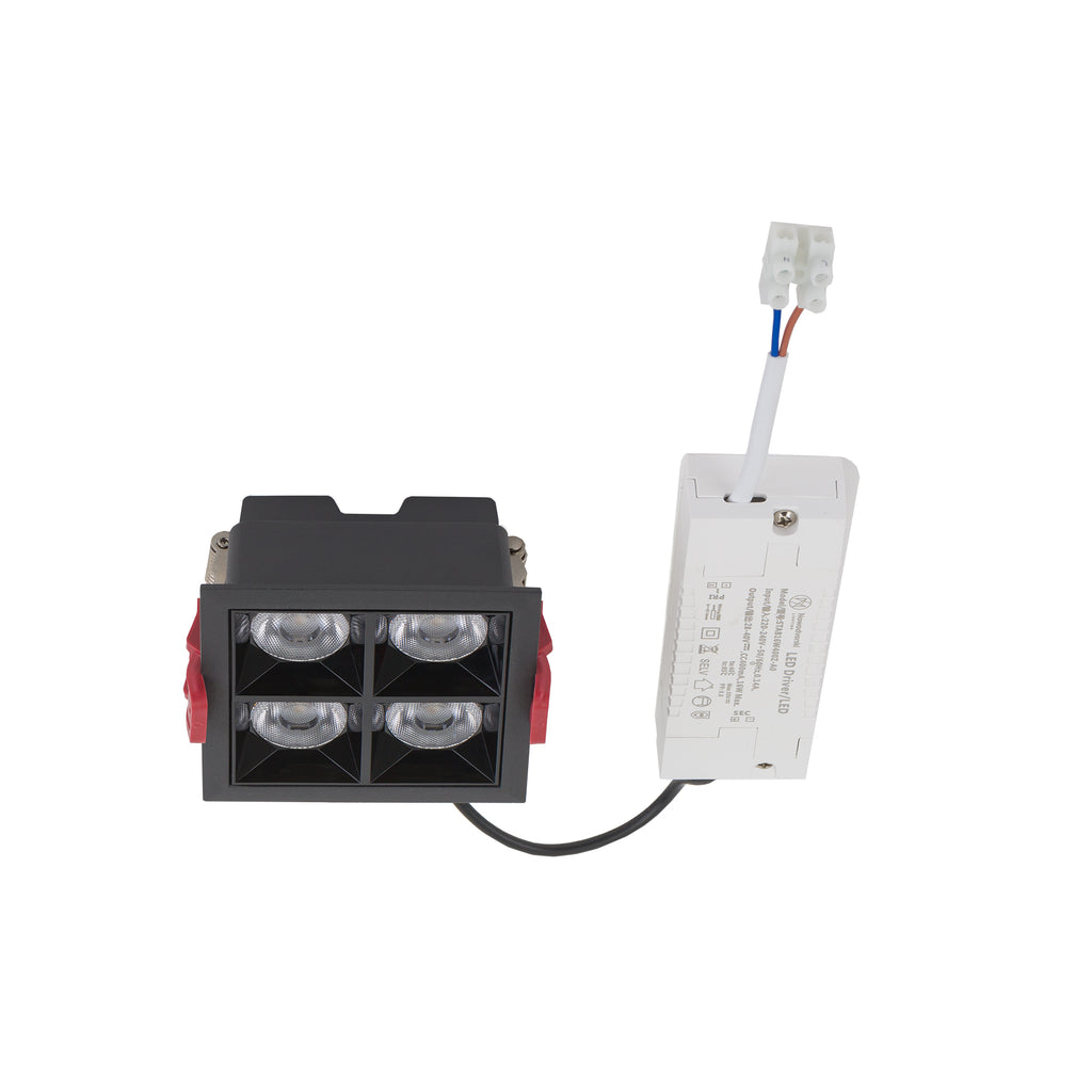 Nowodvorski Lampa downlights podtynkowa MIDI LED RECESSED 16W 50/60Hz - Aluminium lakierowane - Czarny I