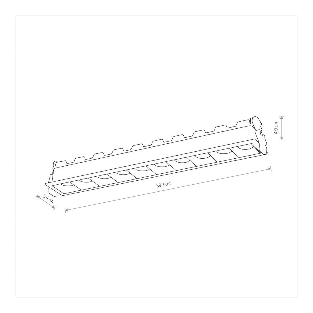 Nowodvorski Lampa downlights podtynkowa MIDI LED RECESSED 40W 50/60Hz - Aluminium lakierowane - Czarny I 10063