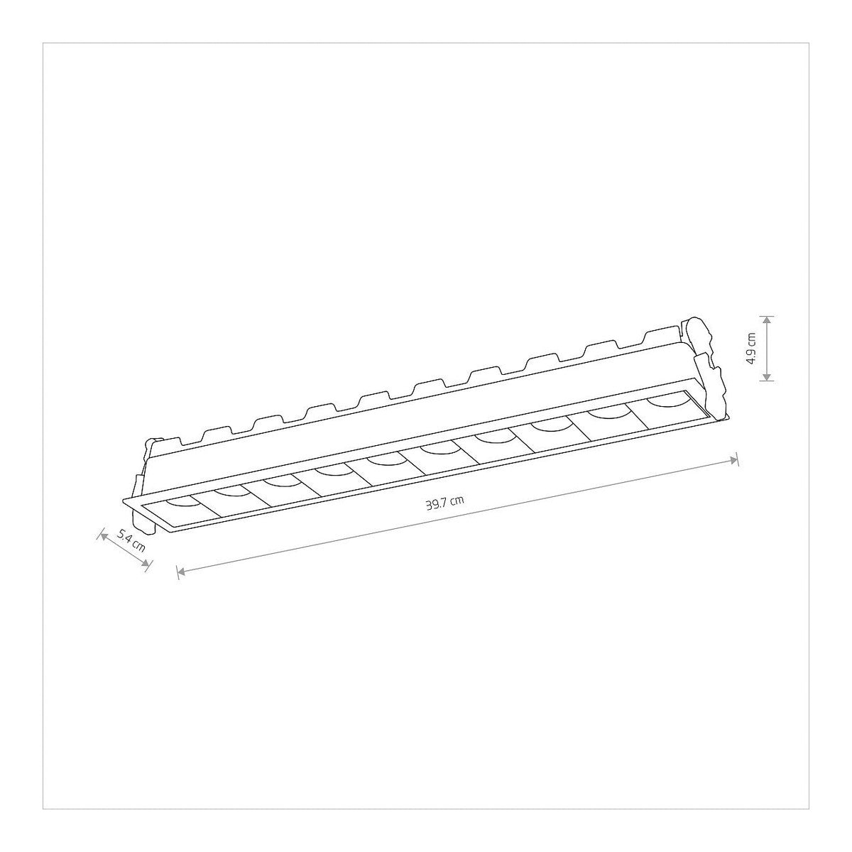 Nowodvorski Lampa downlights podtynkowa MIDI LED RECESSED 40W 50/60Hz - Aluminium lakierowane - Czarny I 10063