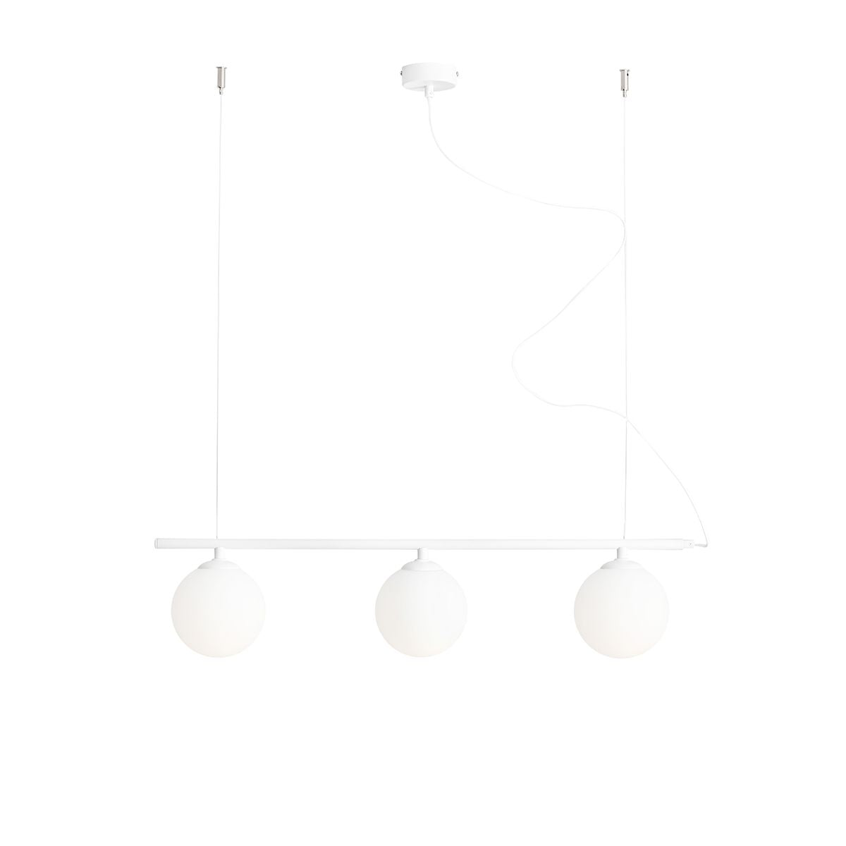 Aldex Lampa Wisząca Beryl Glass 3 White - Metal / szkło - Biały 1006E