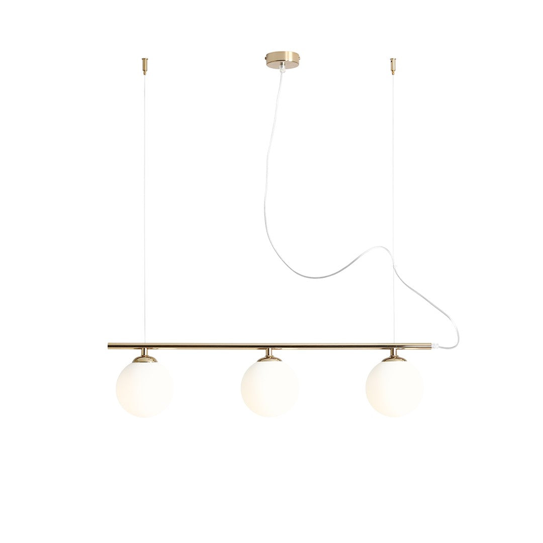Aldex Lampa Wisząca Beryl Glass 3 Gold - Metal / szkło - Złoty 1006E_30