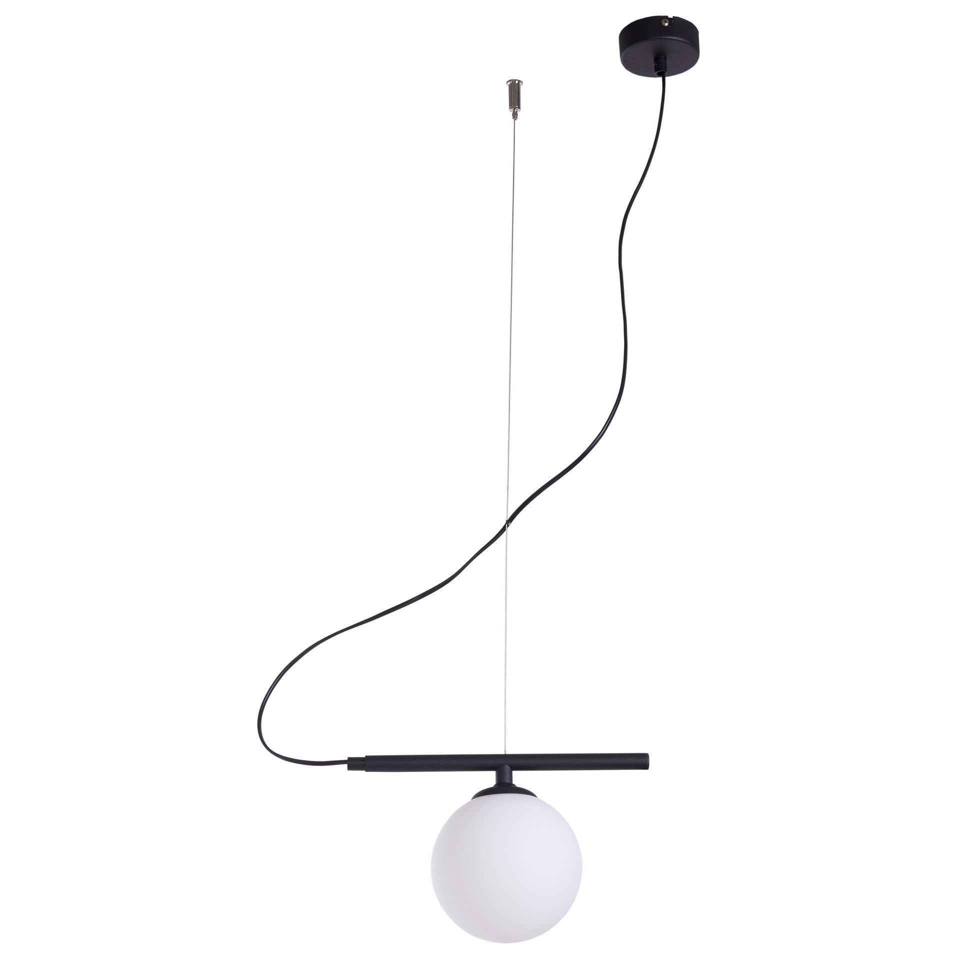 Aldex Lampa Wisząca Beryl Glass Black - Metal / szkło - Czarny 1006G1