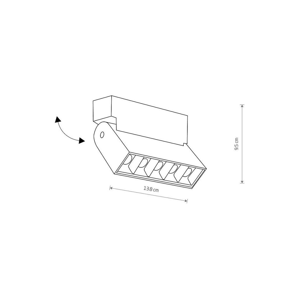 Nowodvorski Lampa downlights natynkowa FOCUS MINI LED 10W 50/60Hz - Aluminium lakierowane - Czarny II 10071