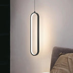 Lampa wisząca LED (40CM) / Barwa: 3000K / Obudowa: Czarna