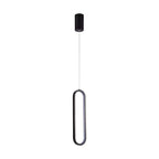 Lampa wisząca LED (40CM) / Barwa: 3000K / Obudowa: Czarna