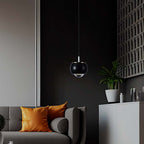Lampa wisząca LED (10*10*100CM) / Barwa: 4000K / Obudowa: Czarna