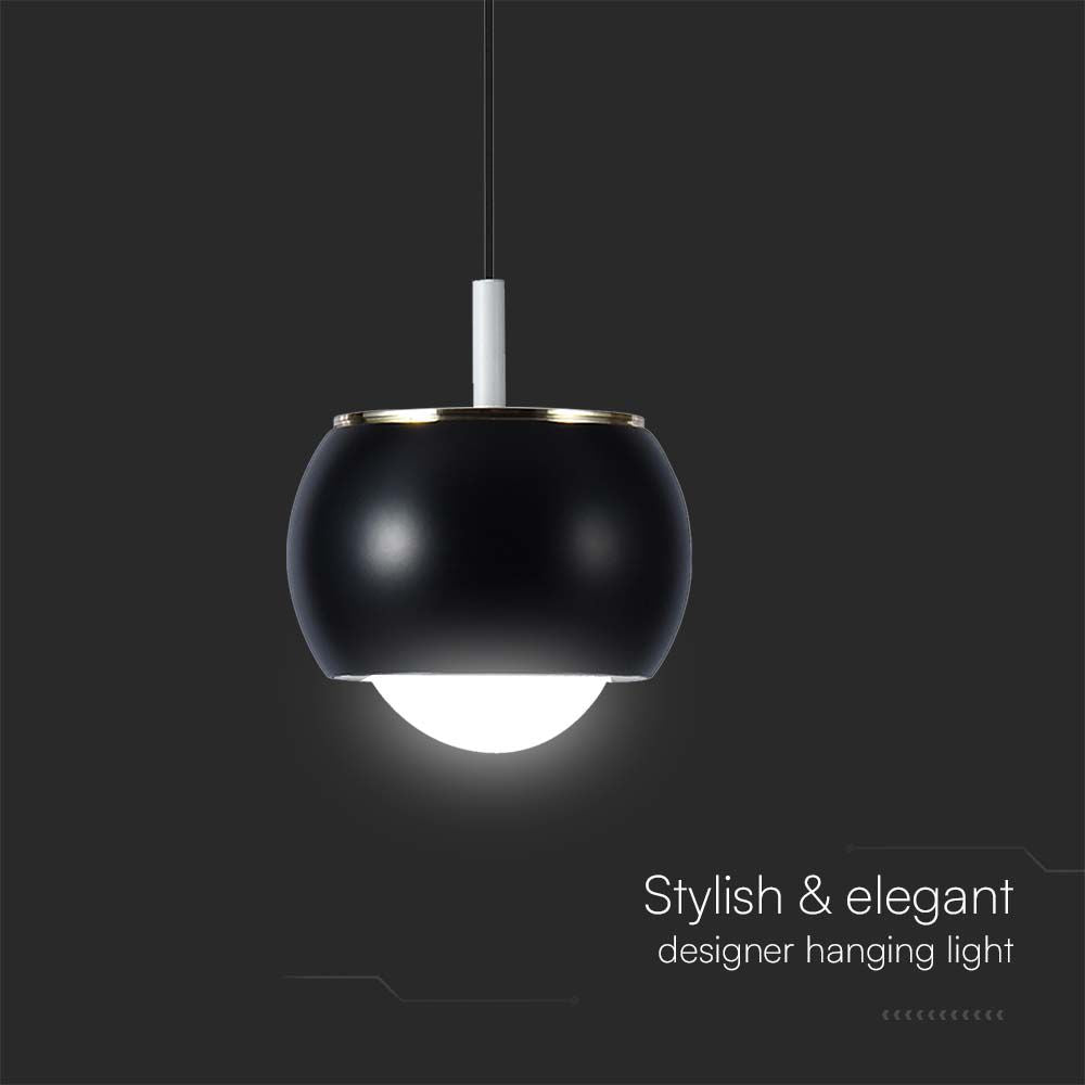 Lampa wisząca LED (10*10*100CM) / Barwa: 4000K / Obudowa: Czarna