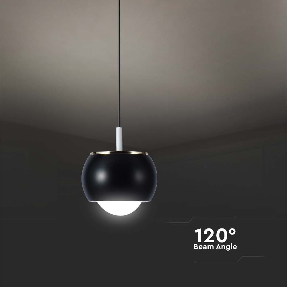 Lampa wisząca LED (10*10*100CM) / Barwa: 4000K / Obudowa: Czarna
