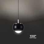 Lampa wisząca LED (10*10*100CM) / Barwa: 4000K / Obudowa: Czarna