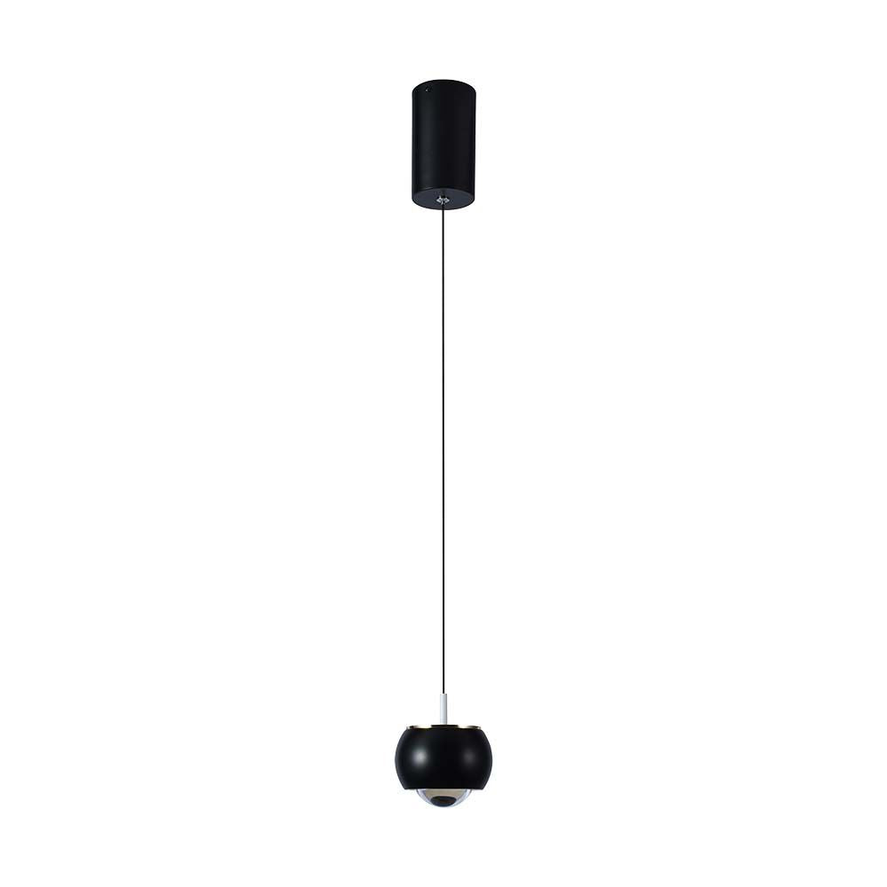 Lampa wisząca LED (10*10*100CM) / Barwa: 3000K / Obudowa: Czarna