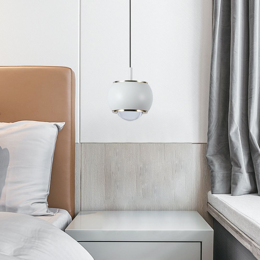 Lampa wisząca LED (10*10*100CM) / Barwa: 4000K / Obudowa: Biała