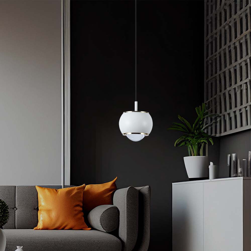 Lampa wisząca LED (10*10*100CM) / Barwa: 4000K / Obudowa: Biała