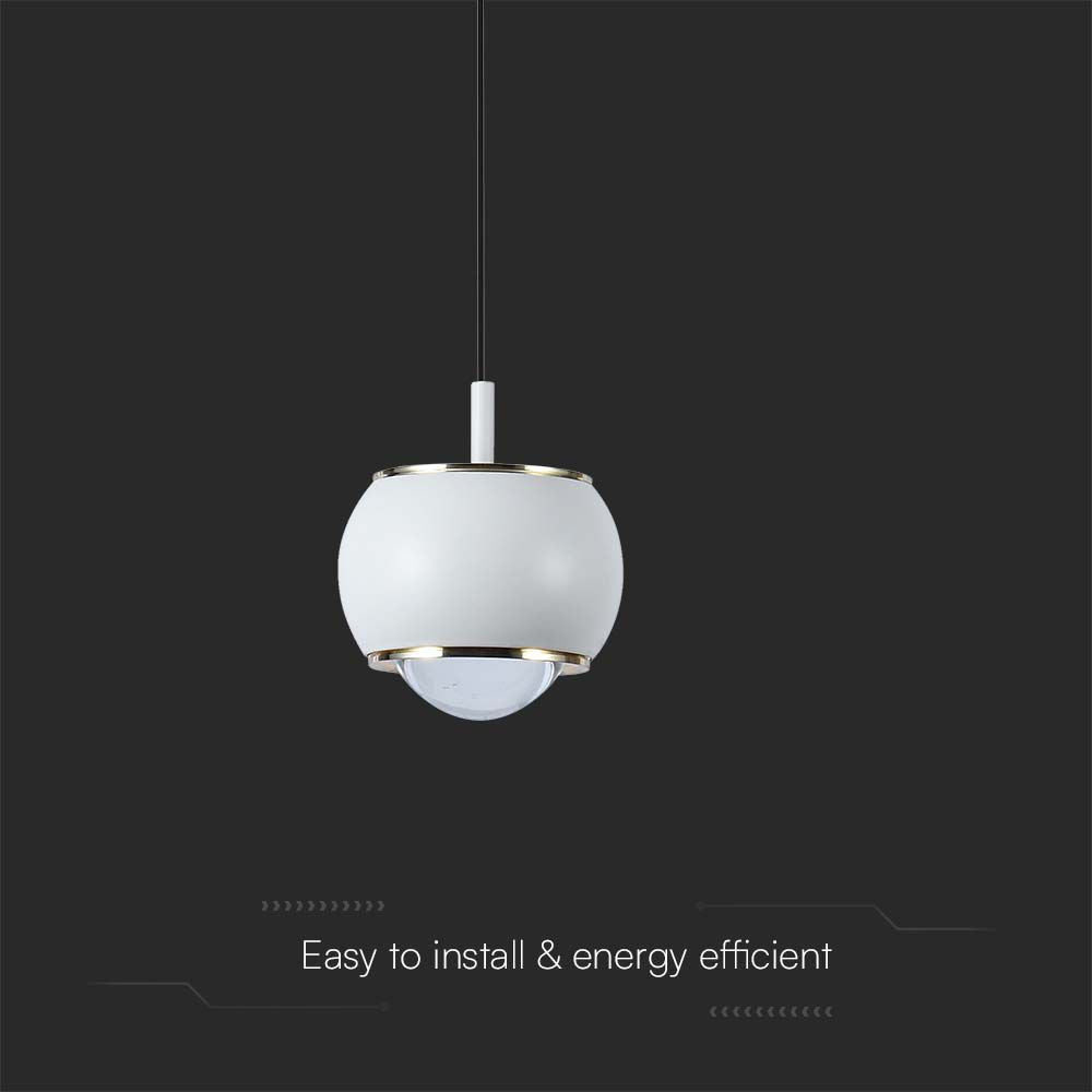 Lampa wisząca LED (10*10*100CM) / Barwa: 4000K / Obudowa: Biała
