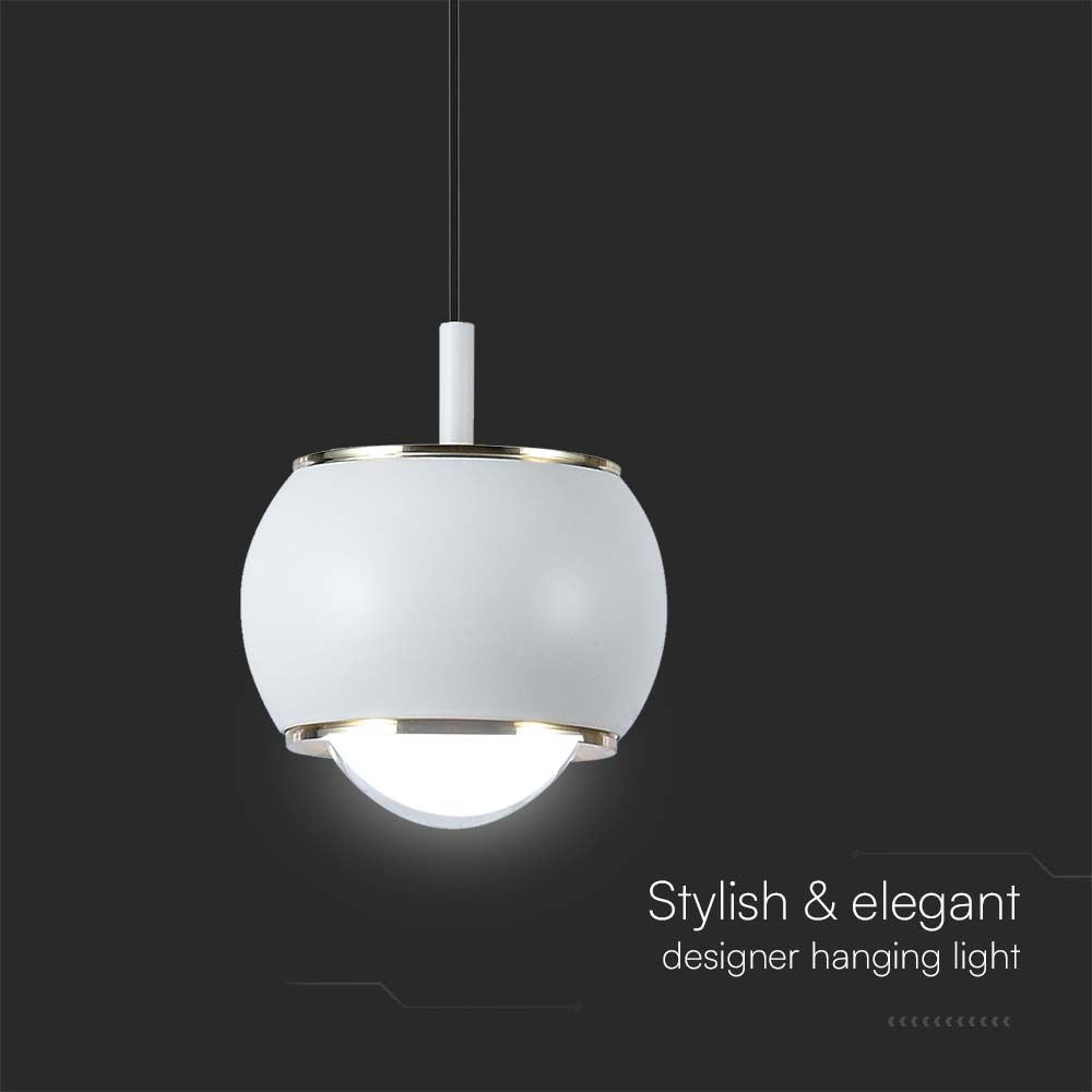 Lampa wisząca LED (10*10*100CM) / Barwa: 3000K / Obudowa: Biała