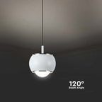 Lampa wisząca LED (10*10*100CM) / Barwa: 4000K / Obudowa: Biała