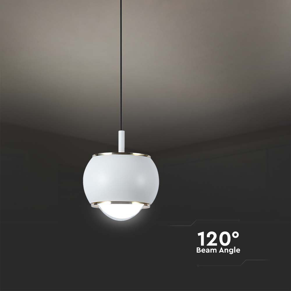 Lampa wisząca LED (10*10*100CM) / Barwa: 4000K / Obudowa: Biała