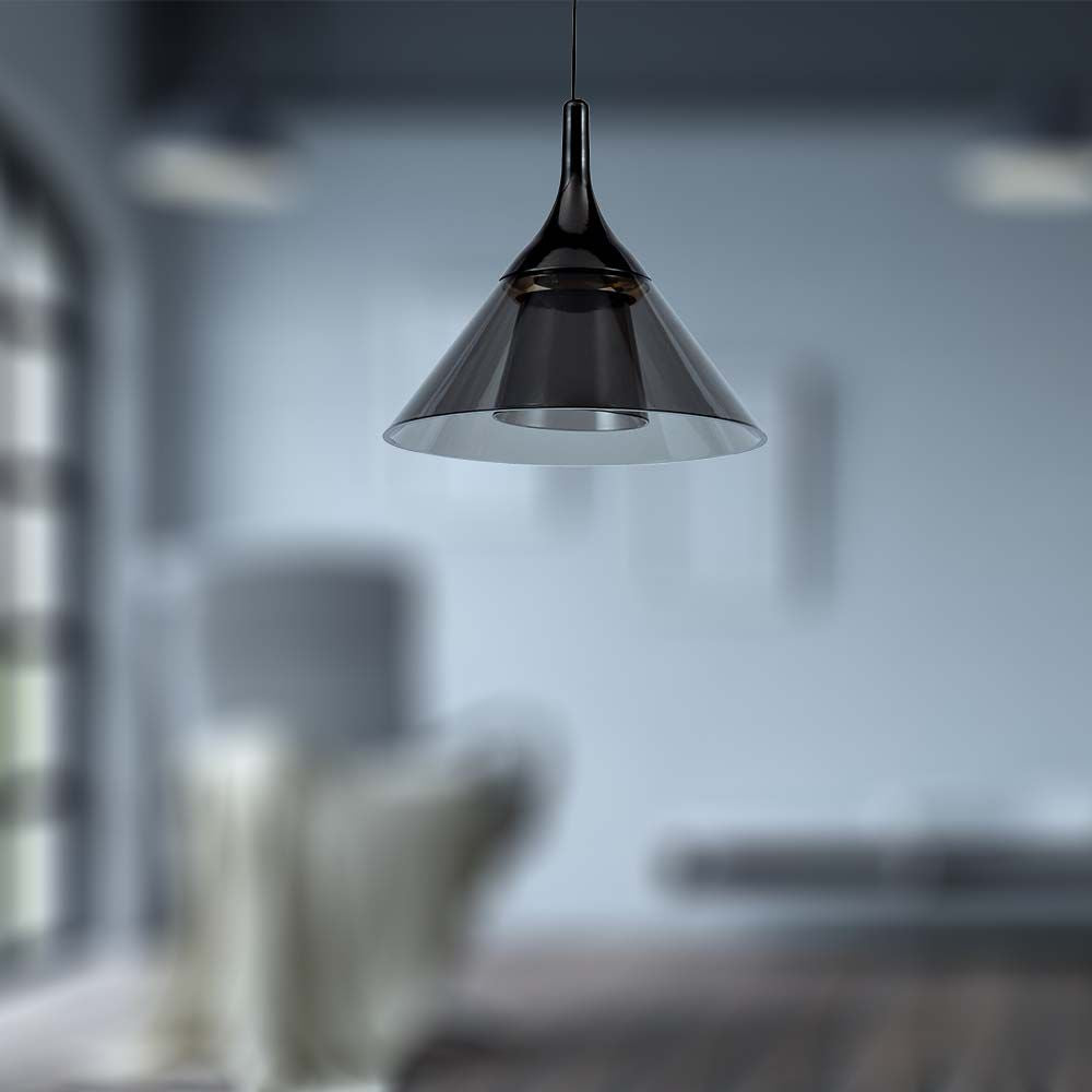 Lampa wisząca LED (19.5*17.5*100CM) / Barwa: 4000K / Obudowa: Czarna