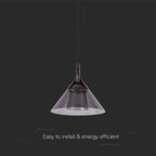 Lampa wisząca LED (19.5*17.5*100CM) / Barwa: 3000K / Obudowa: Czarna