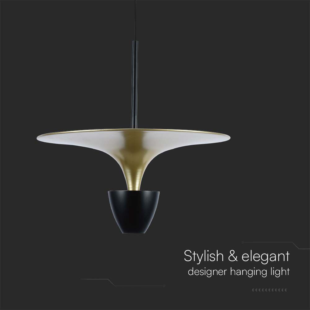 Lampa wisząca LED (30*320*100CM) / Barwa: 4000K / Kolor: Czarny / Obudowa: Złota