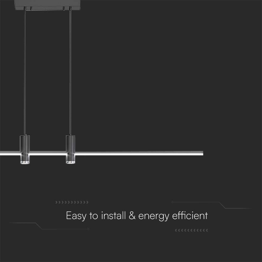 Lampa wisząca LED (80*100CM) / Barwa: 4000K / Obudowa: Czarna