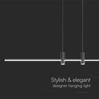 Lampa wisząca LED (80*100CM) / Barwa: 4000K / Obudowa: Czarna