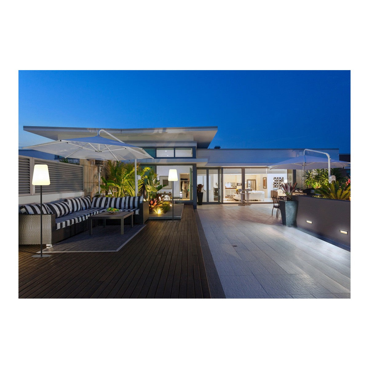 Nowodvorski Lampa stojąca PATIO 25W only LED 50/60Hz IP44 - Stal lakierowana - Grafitowy 10105