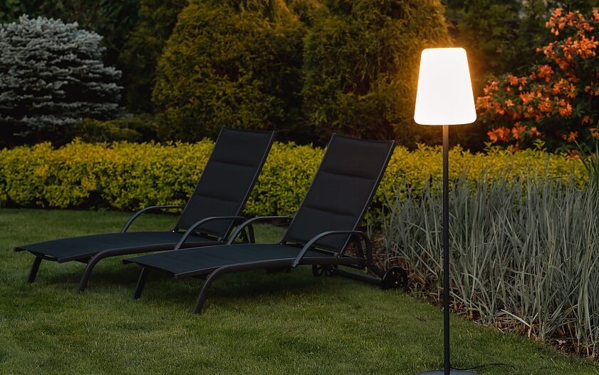 Nowodvorski Lampa stojąca PATIO 25W only LED 50/60Hz IP44 - Stal lakierowana - Grafitowy 10105