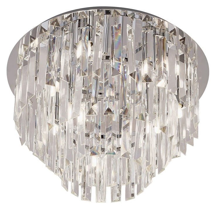 Maxlight Plafon Monaco 42cm - Metal + szkło - Chrom C0136