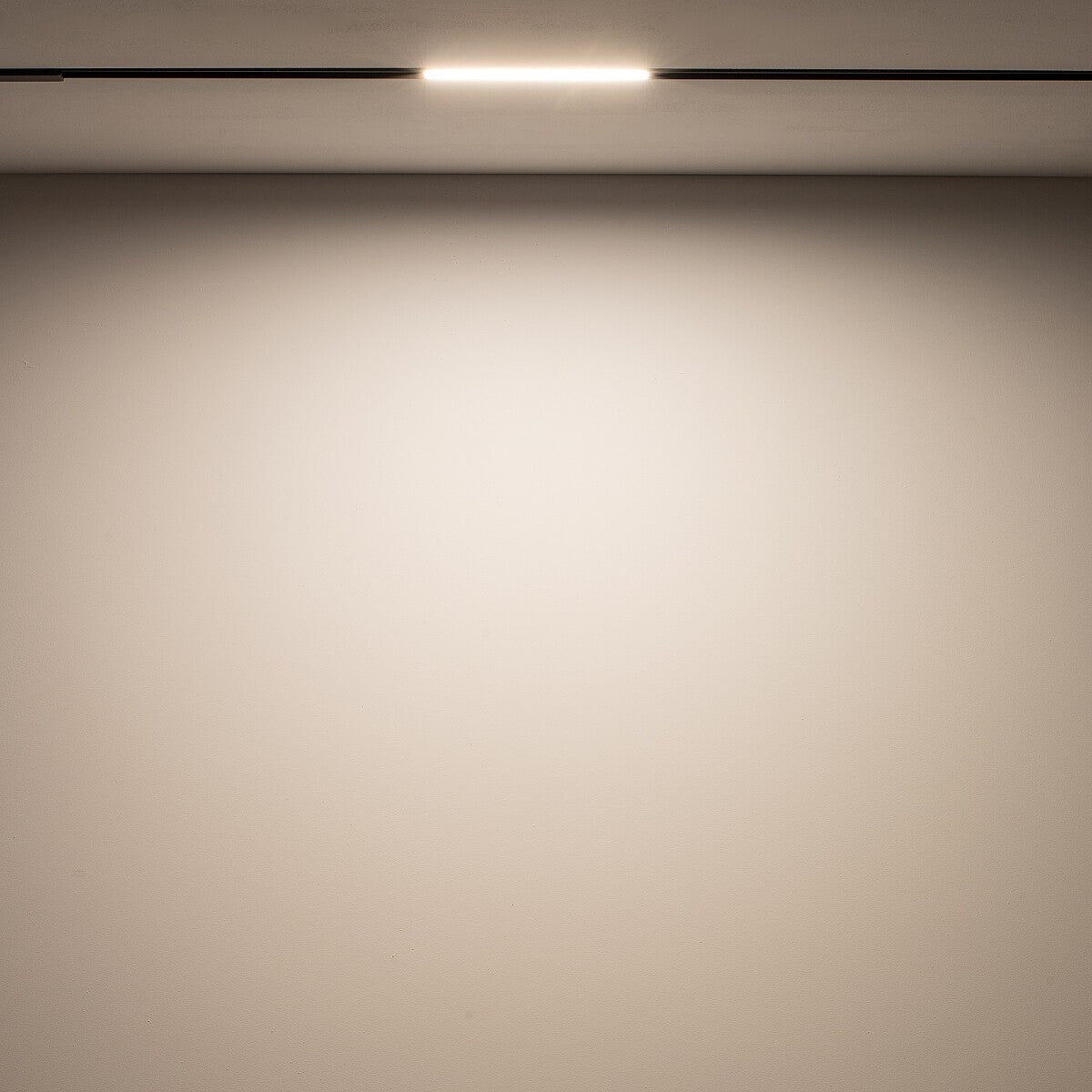 Nowodvorski System szynowy LVM LINE LED 9W 1-obwodowy niskonapięciowy 48V LVM Lampa LED 9W - Aluminium lakierowane - Czarny 10143 - lampa włączona