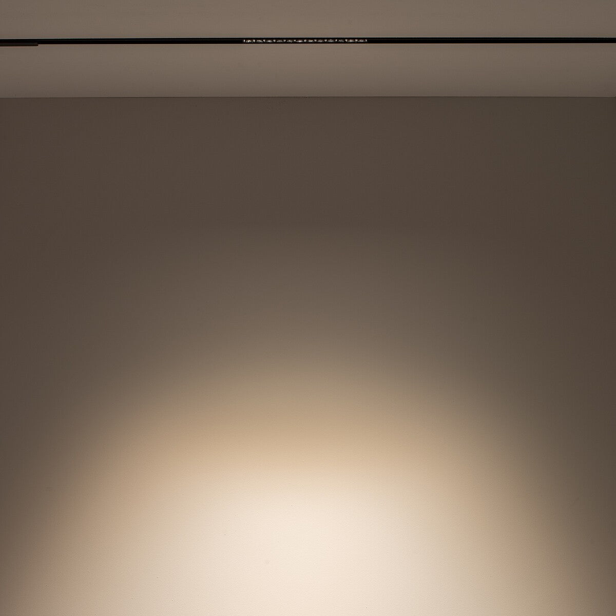 Nowodvorski System szynowy LVM FOCUS LED 9W 1-obwodowy niskonapięciowy 48V LVM Lampa LED 9W - Aluminium lakierowane - Czarny 10144 - lampa włączona