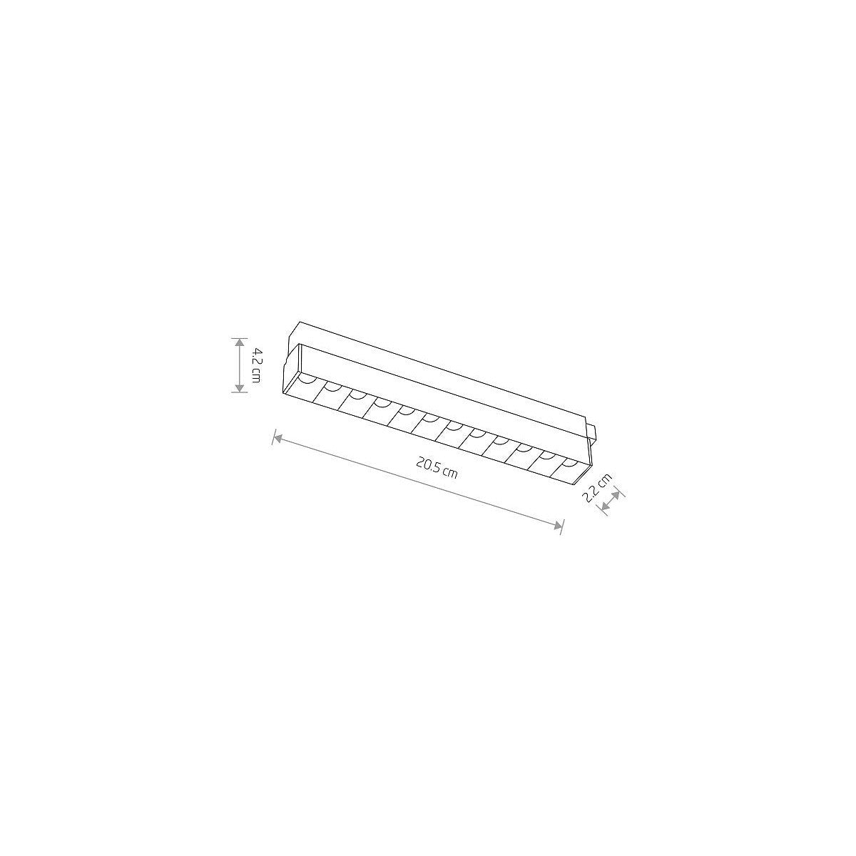 Nowodvorski System szynowy LVM FOCUS LED 9W 1-obwodowy niskonapięciowy 48V LVM Lampa LED 9W - Aluminium lakierowane - Czarny 10144