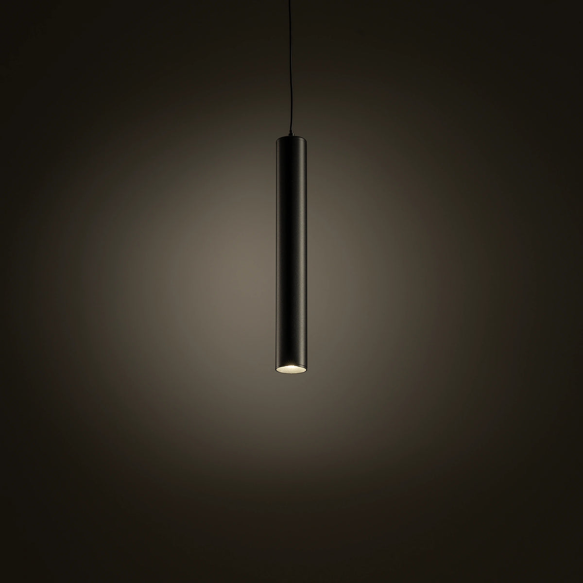 Nowodvorski System szynowy LVM ROLLER LED 9W 1-obwodowy niskonapięciowy 48V LVM Lampa LED 9W - Aluminium lakierowane - Czarny 10146 - lampa włączona