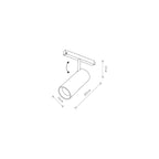 Nowodvorski System szynowy LVM SPOT LED 15W 1-obwodowy niskonapięciowy 48V LVM Lampa LED 15W - Aluminium lakierowane - Czarny 10147