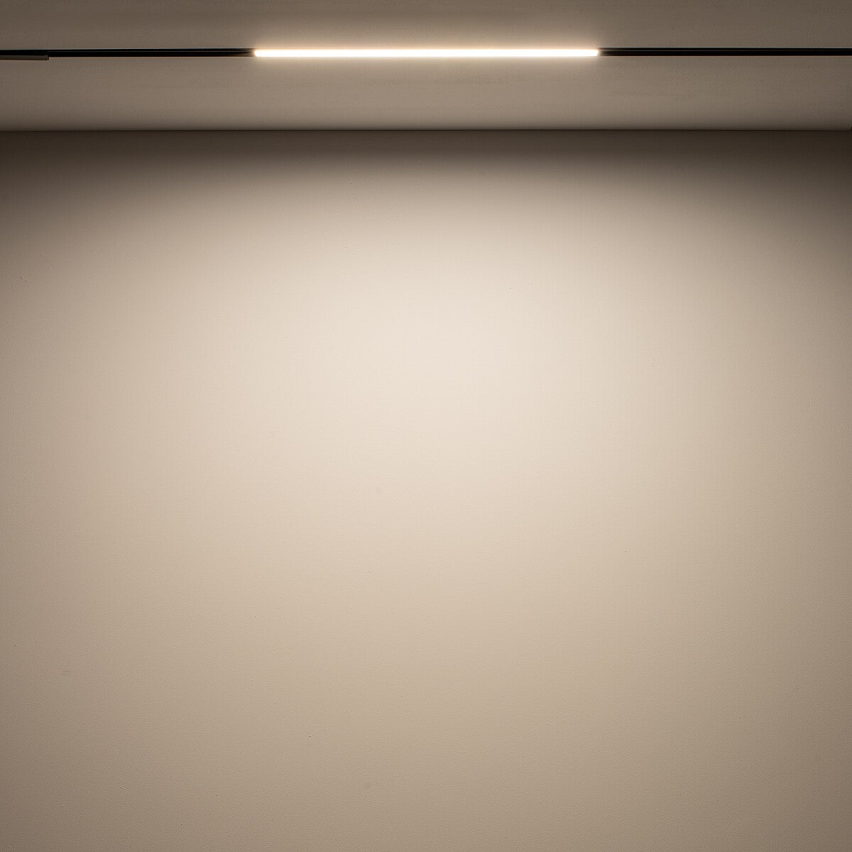 Nowodvorski System szynowy LVM LINE LED 15W 1-obwodowy niskonapięciowy 48V LVM Lampa LED 15W - Aluminium lakierowane - Czarny 10148 - lampa włączona