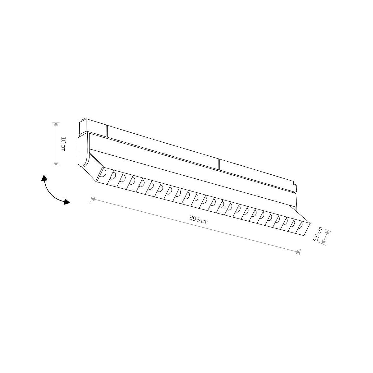 Nowodvorski System szynowy LVM FOCUS OUT LED 15W 1-obwodowy niskonapięciowy 48V LVM Lampa LED 15W - Aluminium lakierowane - Czarny I 10151