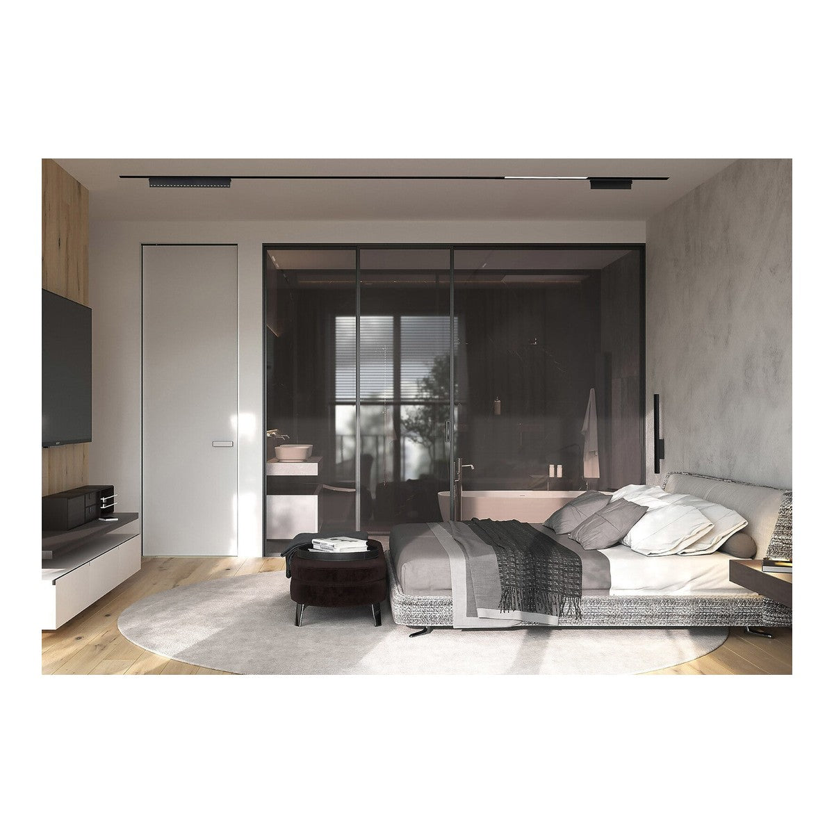 Nowodvorski System szynowy LVM FOCUS OUT LED 15W 1-obwodowy niskonapięciowy 48V LVM Lampa LED 15W - Aluminium lakierowane - Czarny I 10151