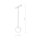 Nowodvorski System szynowy LVM LID LED 8W 1-obwodowy niskonapięciowy 48V LVM Lampa LED 8W - Aluminium lakierowane - Czarny II 10153