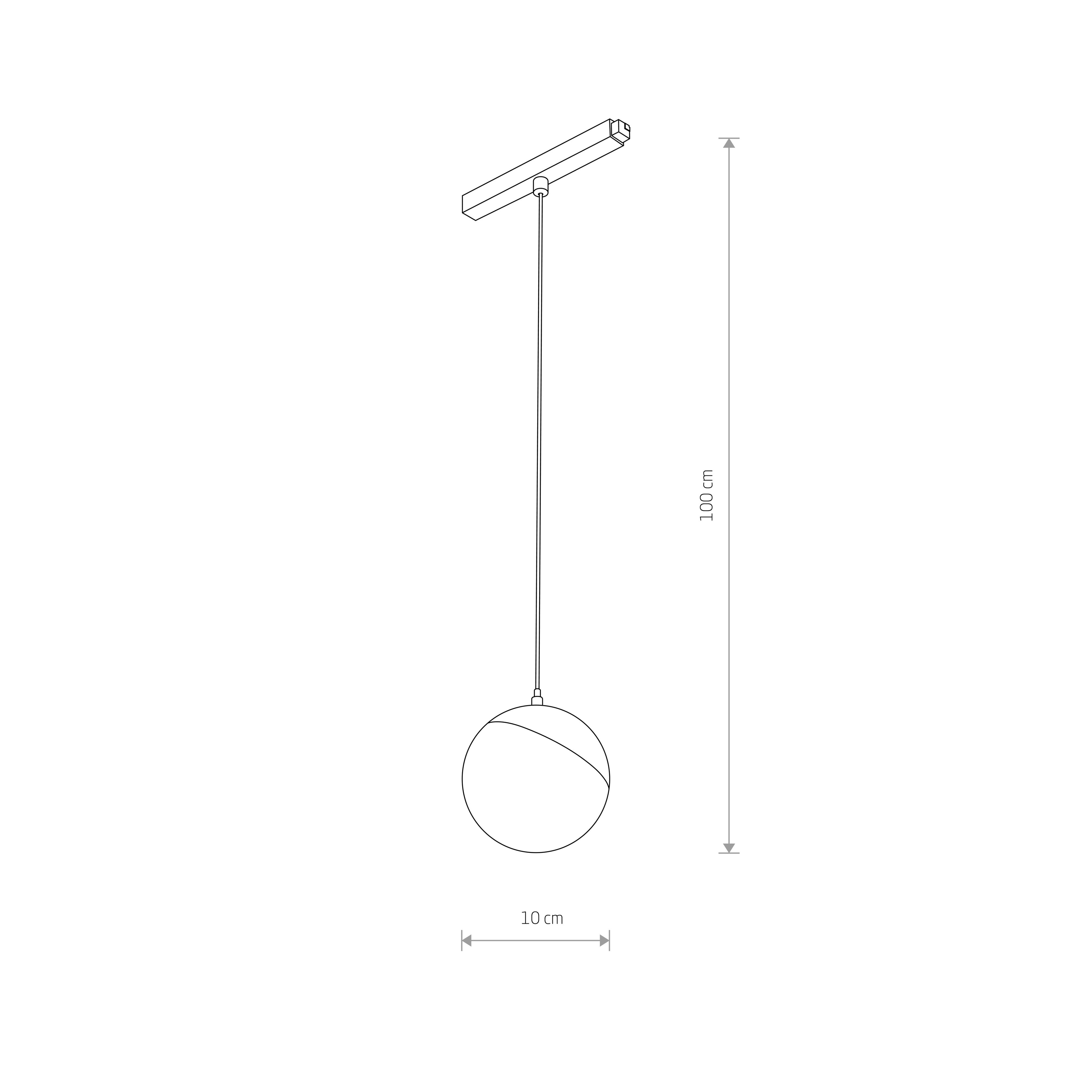 Nowodvorski System szynowy LVM LID LED 8W 1-obwodowy niskonapięciowy 48V LVM Lampa LED 8W - Aluminium lakierowane - Czarny II 10153